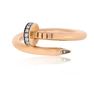 Cartier Juste Un Clou 18K Rose Gold Diamond Ring