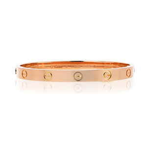 Cartier Love 18K Rose Gold Bangle Size 17 Bracelet