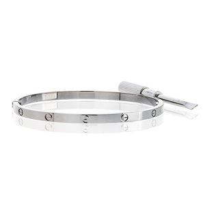 Cartier Love 18K White Gold Small Model Size 17 Bracelet
