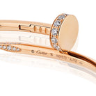 Cartier Juste Un Clou 18K Rose Gold Diamond Size 16 Bracelet