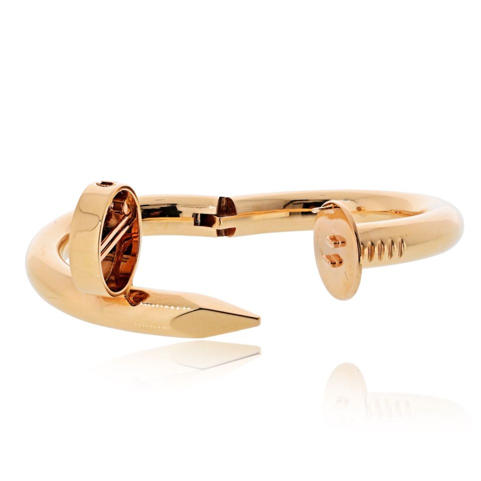 Cartier Juste Un Clou 18K Rose Gold Jumbo Size 15 Box and Papers
