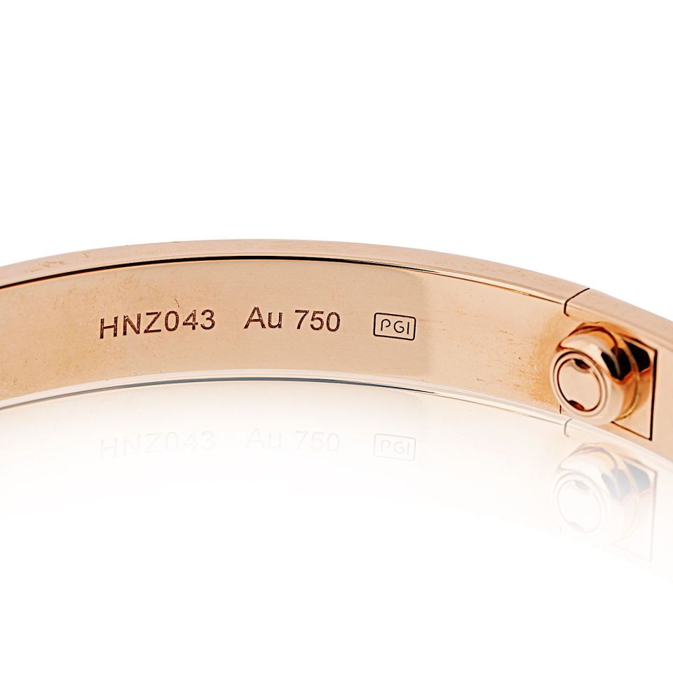 Cartier Love 18K Rose Gold Size 18 Bracelet – The Back Vault