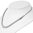 Platinum 15.10cttw Old European Cut Diamond Necklace