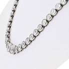 Platinum 15.10cttw Old European Cut Diamond Necklace