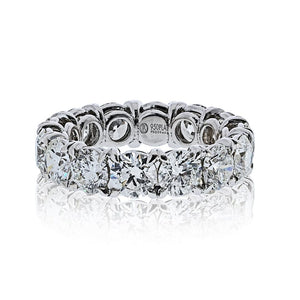 Platinum 4.86 Round Diamond Eternity Eternity Band