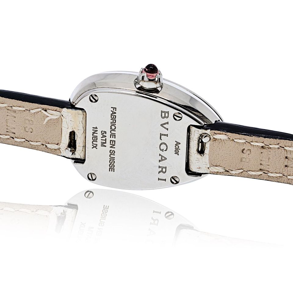 Bvlgari Serpenti 18K White Gold Quartz, White Dial Diamond Ladies