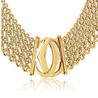 Cartier Double C 18K Yellow Gold Vintage Collar Necklace
