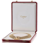 Cartier Double C 18K Yellow Gold Vintage Collar Necklace