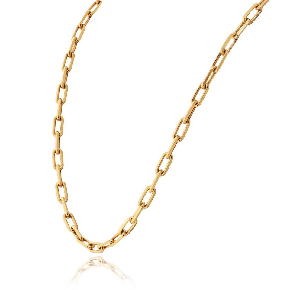 Cartier Santos 18K Yellow Gold 22 Inch Necklace
