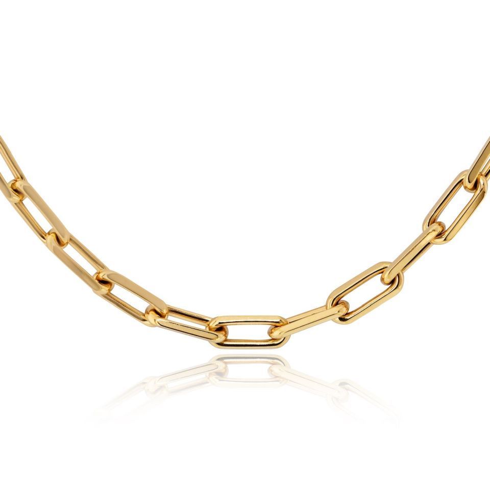 Cartier Santos 18K Yellow Gold 22 Inch Necklace