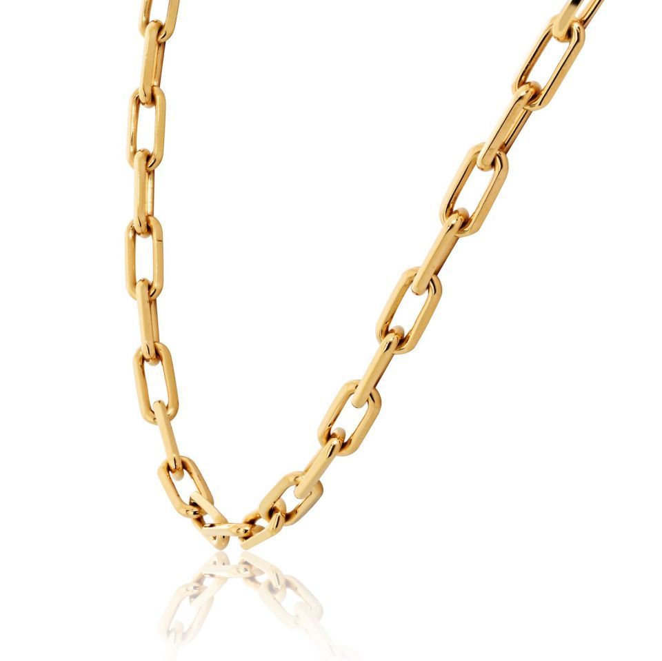 Cartier Santos 18K Yellow Gold 22 Inch Necklace