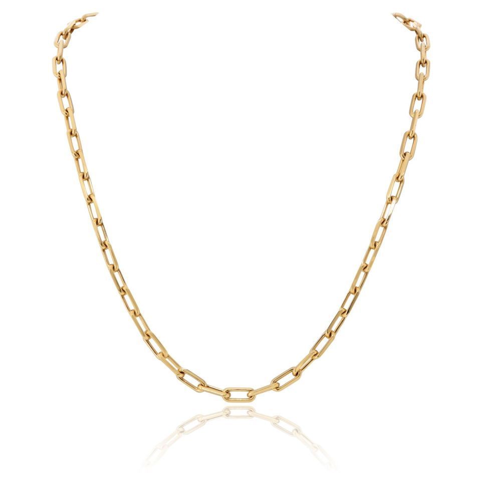Cartier Santos 18K Yellow Gold 22 Inch Necklace