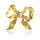 Tiffany & Co. 18K Yellow Gold Bow Ribbon Brooch