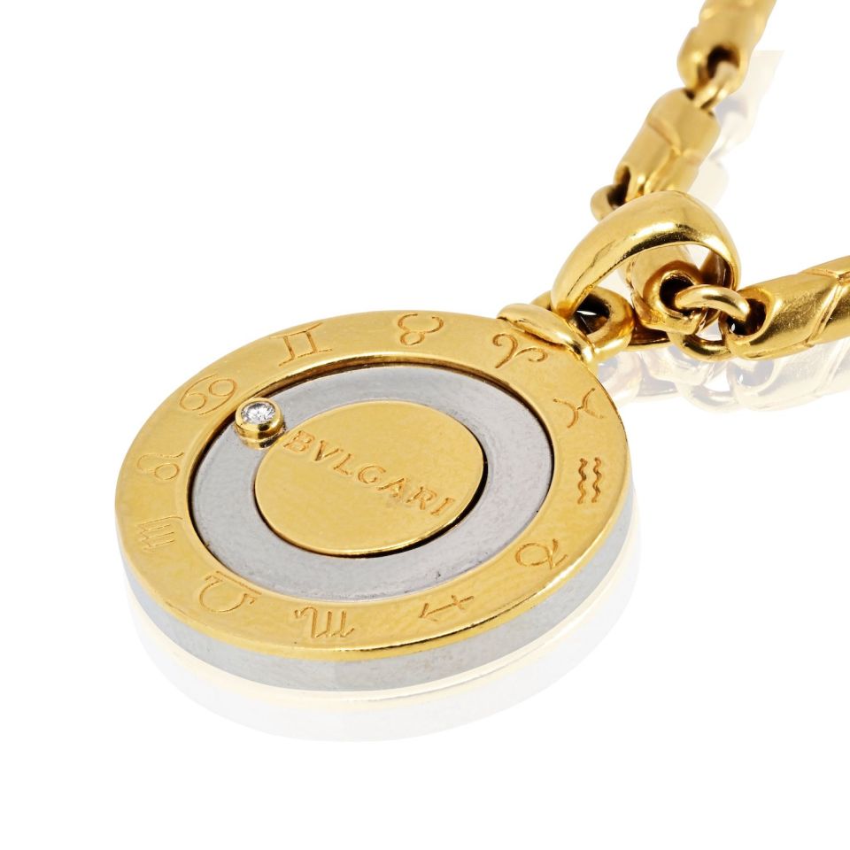 Bvlgari Zodiac Kingdom Coin Style Horoscope Pendant – The Back Vault