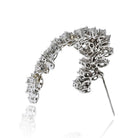 Platinum Round Diamond Spray 6.00cttw Brooch