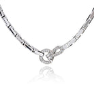 Cartier Agrafe 18K White Gold Link With Diamond Lock Necklace