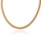 Tiffany & Co. Collar 18K Yellow Gold Twisted Rope Georges L'enfant Necklace