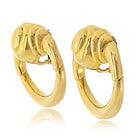 Cartier 18K Yellow Gold Aldo Cipullo Vintage 1971 Doorknocker Earrings