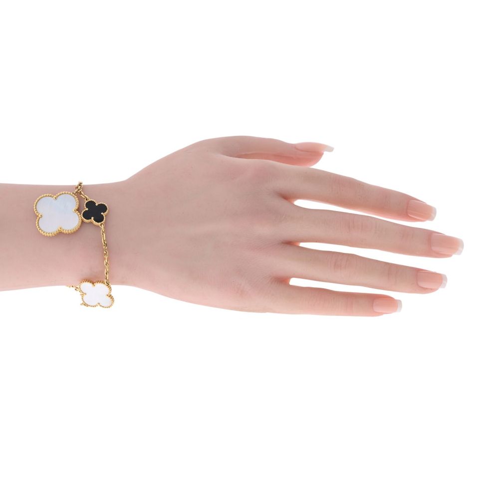 Van Cleef & Arpels Alhambra 18K Yellow Gold Magic Bracelet – The