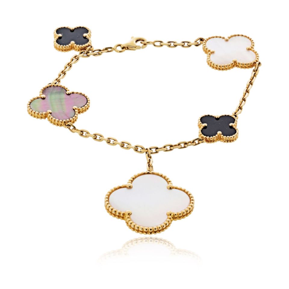 Van Cleef & Arpels Alhambra 18K Yellow Gold Magic Bracelet – The