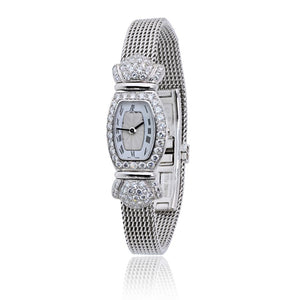 Audemars Piguet 18K White Gold Charleston Diamond Vintage Watch