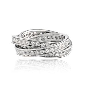 Cartier Trinity 18K White Gold EU 55 Trinity Circa 1999 Ring