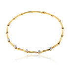 Tiffany & Co. Platinum & 18K Yellow Gold 1.00cttw Diamond Bezel Set Necklace
