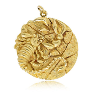 Tiffany & Co. 18K Yellow Gold Zodiac Scorpio Pendant