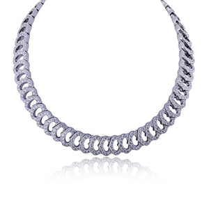 Cartier 18K White Gold Diamond C 20.65cttw Diamond Necklace