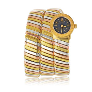Bvlgari Tubogas 18K Tri Color BB 19 1 T Serpenti Watch