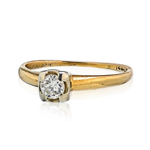 Round Cut 0.25ct Approx. Vintage Engagement Ring