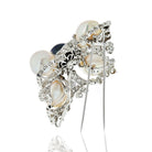 David Webb Platinum Diamond And Round Pearl Maltese Cross Pendant Brooch