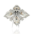David Webb Platinum Diamond And Round Pearl Maltese Cross Pendant Brooch