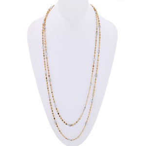 Fancycolor Platinum & 18K Yellow Gold 41 carat Fancy Color And White Diamonds by the Yard Necklace
