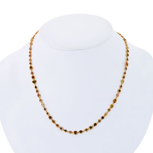 Fancycolor 18K Yellow Gold 10.50 carat Fancy And White Color Diamonds by the Yard Necklace