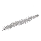 Fine 18K White Gold Diamond Pave Sculpted Strips Bracelet - The Back Vault