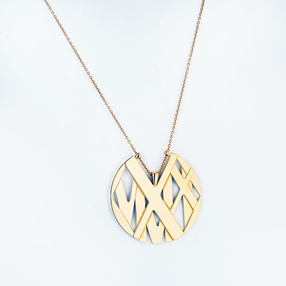 Tiffany & Co. 18K Yellow Gold Atlas Large Model Necklace – The