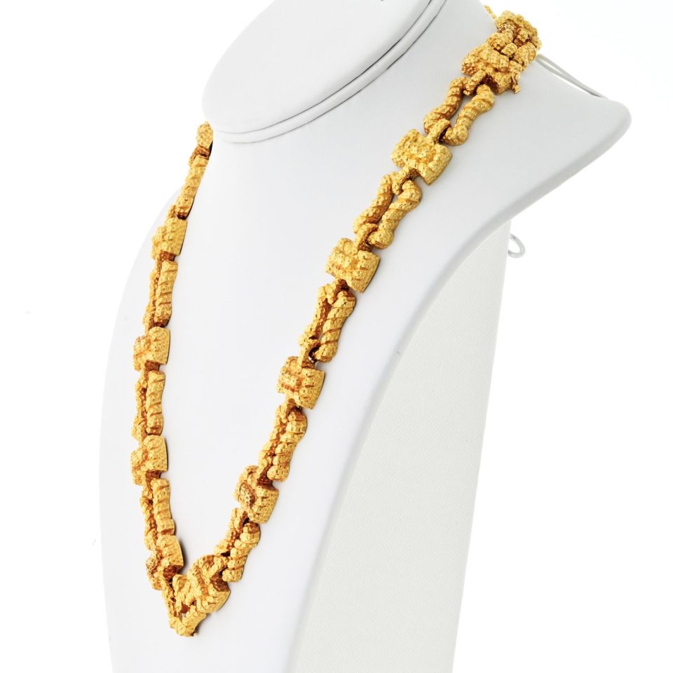 David Webb 18K Yellow Gold Chain Necklace