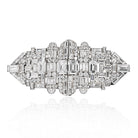 Platinum 1930's Deco Diamond Double Clip Brooch