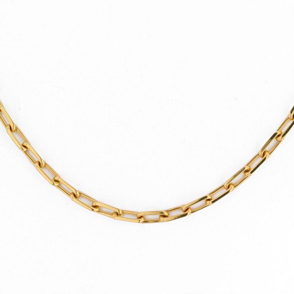 Cartier 18K Yellow Gold Santos Link With Cartier Certificate Necklace - The Back Vault