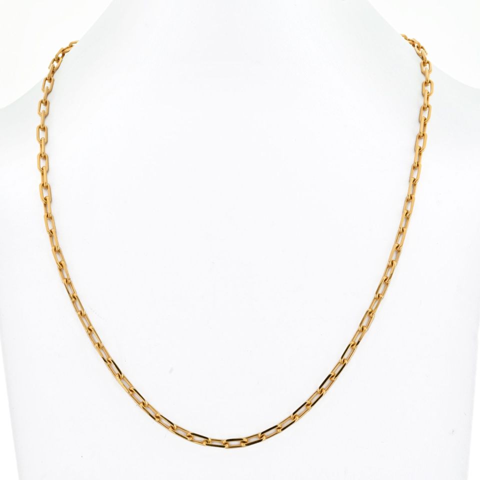 Cartier 18K Yellow Gold Santos Link With Cartier Certificate Necklace - The Back Vault