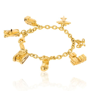 Cartier 18K Yellow Gold 7 Charms Bracelet