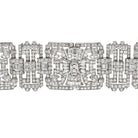 Platinum 1930's Statement Deco 47.00cttw Diamond Bracelet