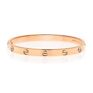 Cartier Love 18K Rose Gold Love Size 18 Bracelet