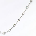 Platinum 3.70cttw Delicate Diamond By The Yard Necklace - The Back Vault