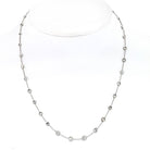 Platinum 3.70cttw Delicate Diamond By The Yard Necklace - The Back Vault