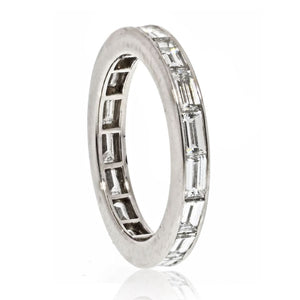 Van Cleef & Arpels Platinum 2.50cttw Baguette Diamond Eternity Eternity Band