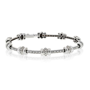 Roberto Coin 18K White Gold 2.00cttw Round Diamond Bracelet