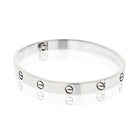 Cartier Love 18K White Gold Love Size 18 Bracelet - The Back Vault