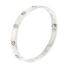Cartier Love 18K White Gold Love Size 18 Bracelet - The Back Vault